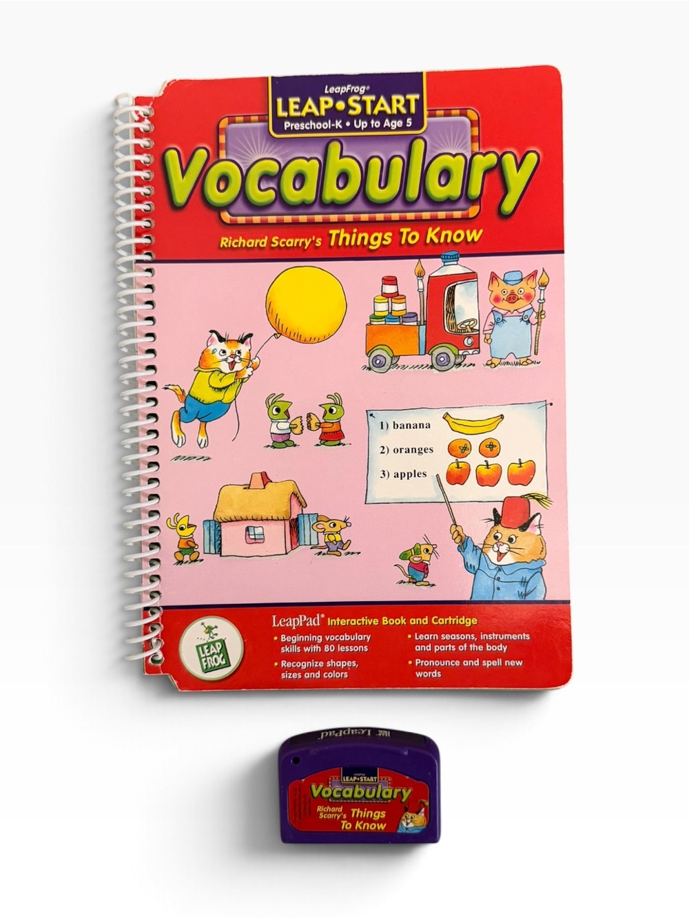 LeapFrog Vocabulary: "Richard Scarry's Things to Know" Book & Cartridge Set